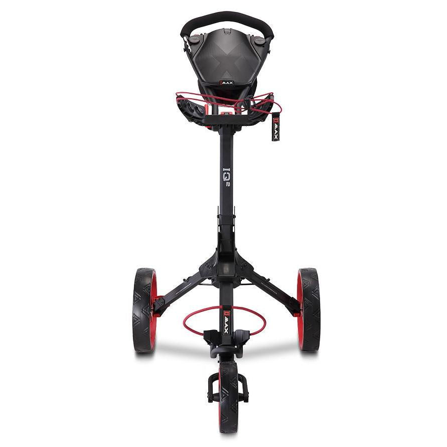 BigMax IQ2, Phantom Black, Red, ruční golfový vozík
