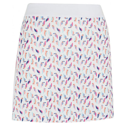 Callaway Birdie Printed Skort, Brilliant White, dámská golfová sukně