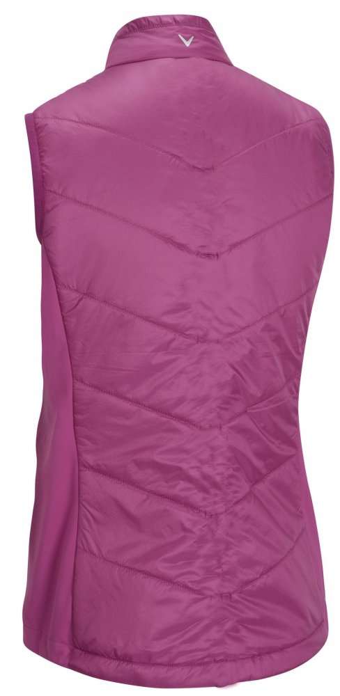 Callaway Chevron Quilted Vest, Cactus Flower, golfová vesta pro ženy Callaway