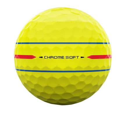 Callaway Chrome Soft 26 Triple Track 360, žluté, s vylepšeným mířením