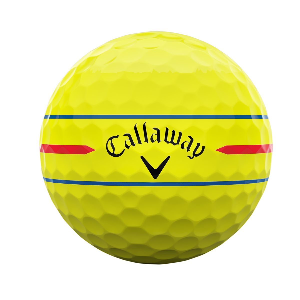 Callaway Chrome Soft 26 Triple Track 360, žluté, s vylepšeným mířením