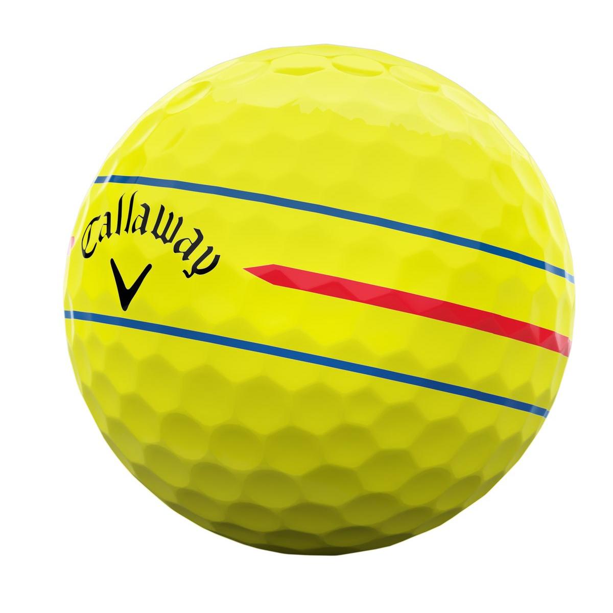 Callaway Chrome Soft 26 Triple Track 360, žluté, s vylepšeným mířením