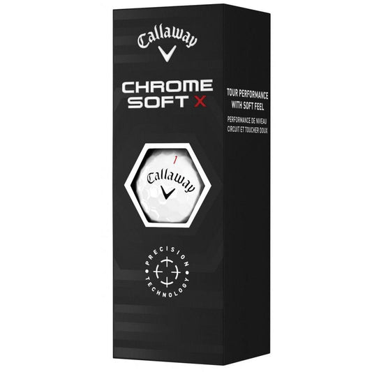 Callaway Chrome Soft X 22, bílé golfové míčky