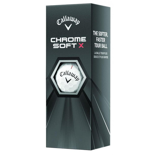 Callaway Chrome Soft X, bílé golfové míčky