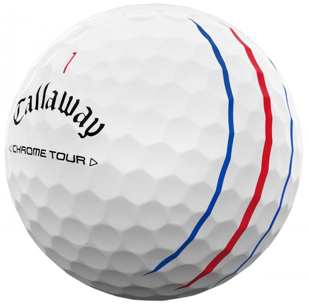 Callaway Chrome Tour 24, Triple Track, bílé golfové míčky