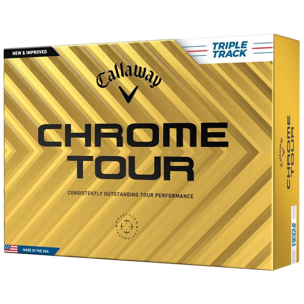 Callaway Chrome Tour 24, Triple Track, bílé golfové míčky