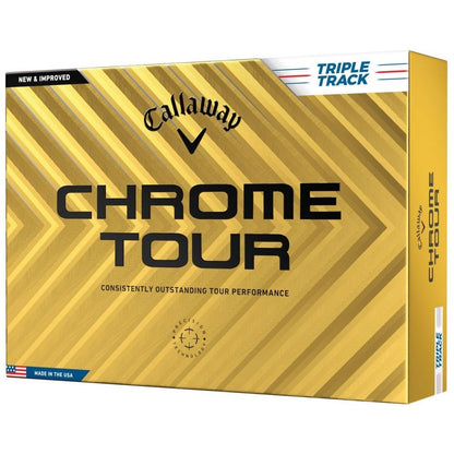 Callaway Chrome Tour 24, Triple Track, bílé golfové míčky