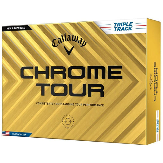 Callaway Chrome Tour 24, Triple Track, bílé golfové míčky