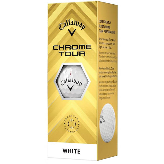 Callaway Chrome Tour 24, bílé golfové míčky