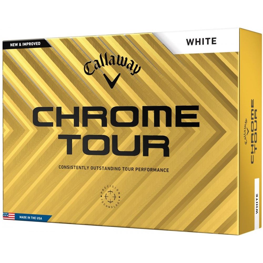 Callaway Chrome Tour 24, bílé, 3 golfové míčky Callaway