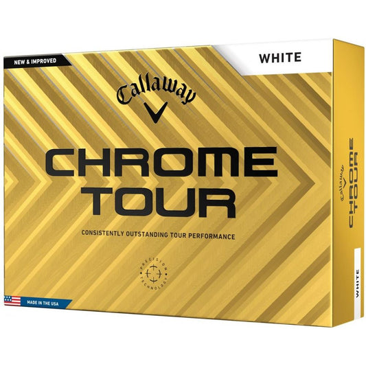 Callaway Chrome Tour 24, bílé golfové míčky