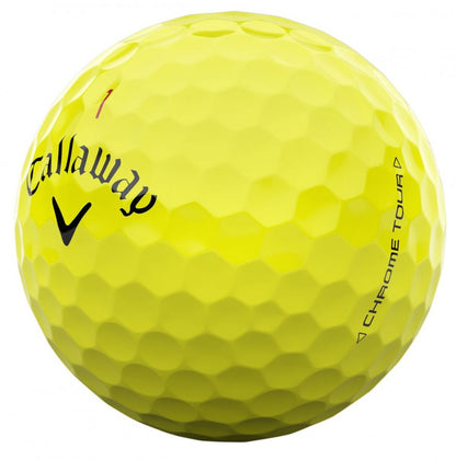 Callaway Chrome Tour 24, žluté golfové míčky