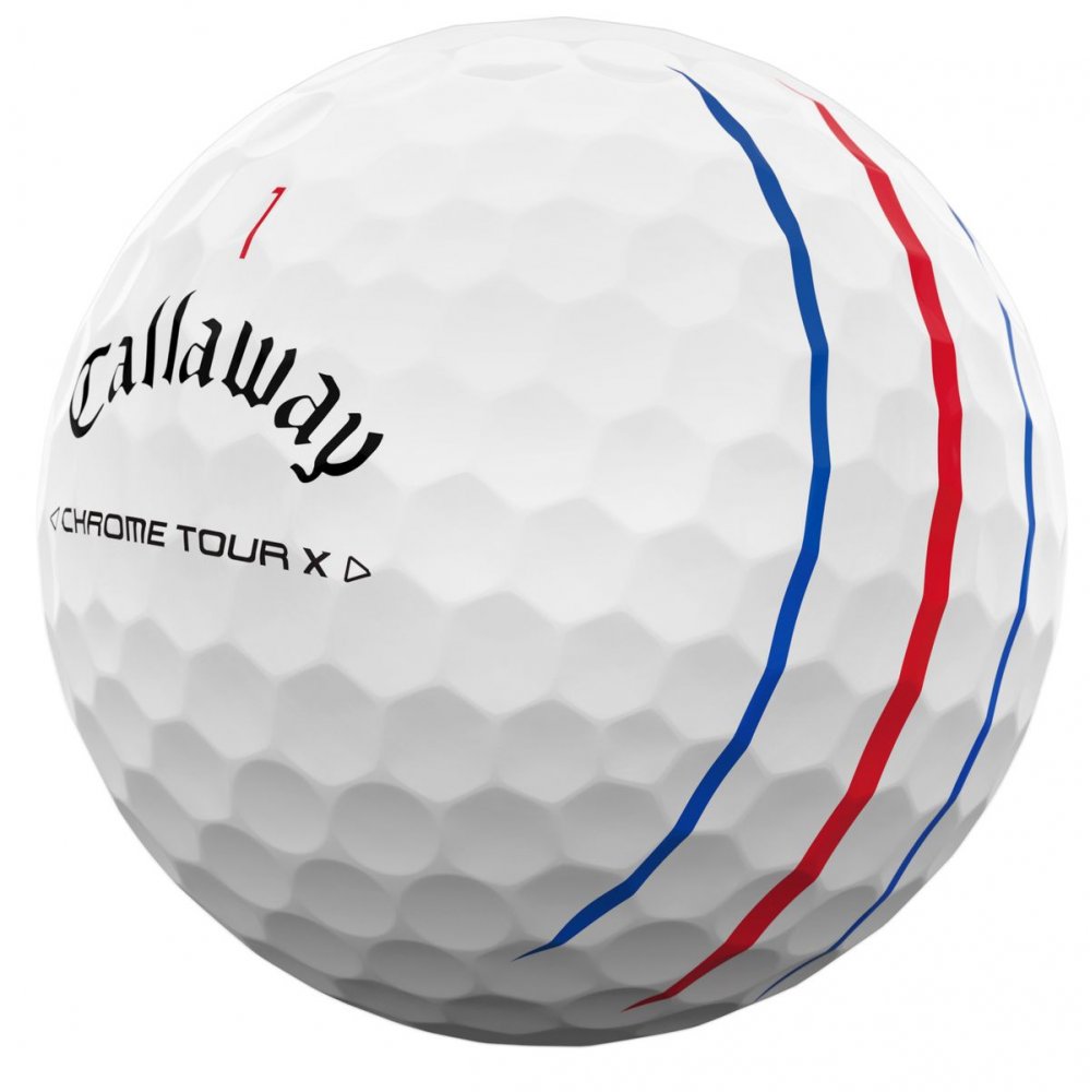 Callaway Chrome Tour X 24, Triple Track, bílé golfové míčky