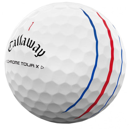 Callaway Chrome Tour X 24, Triple Track, bílé golfové míčky