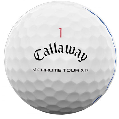 Callaway Chrome Tour X 24, Triple Track, bílé golfové míčky