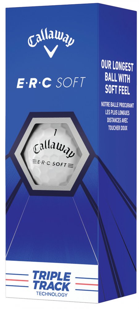 Callaway ERC Soft Triple Track 21, bílé golfové míčky