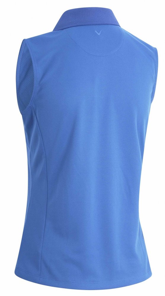 Callaway Knit Polo, Ibiza Blue
