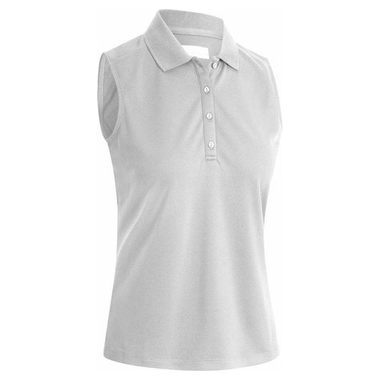 Callaway Ladies Sleeveless Polo, Brilliant White