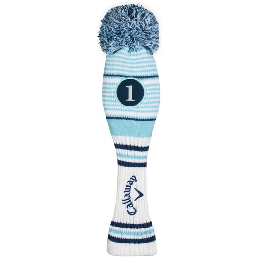 Callaway Pom Pom Driver, White, Light Blue, Navy