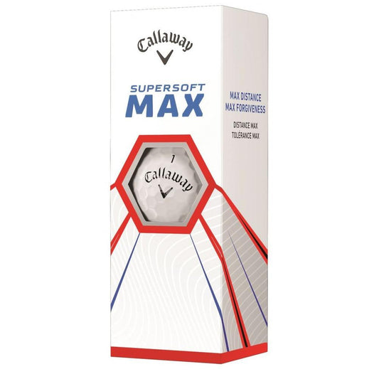 Callaway SuperSoft MAX, bílé golfové míčky