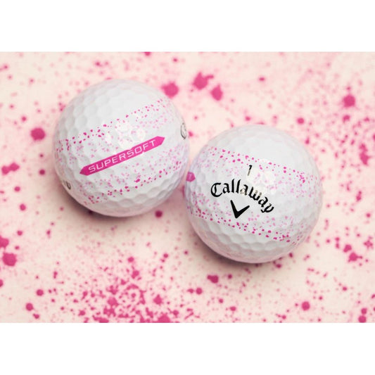 Callaway SuperSoft, Splatter Pink, golfové míčky