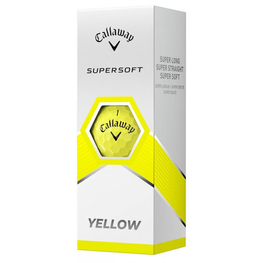 Callaway SuperSoft, žluté golfové míčky