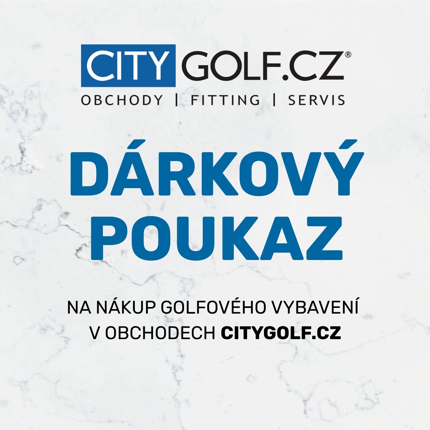 Dárkový poukaz do obchodů CityGolf