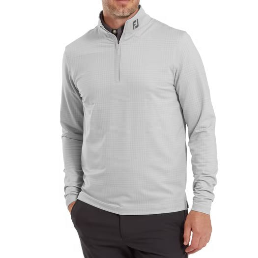FootJoy Glen Plaid Print, Navy, Golfpullover für Herren
