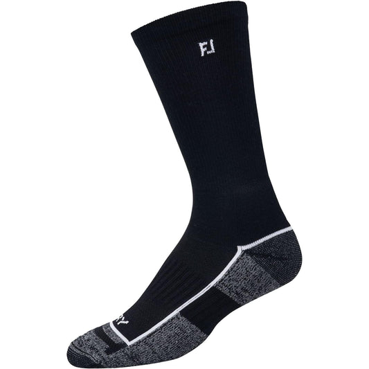 FootJoy ProDry Crew, schwarze Herren Golf-Socken