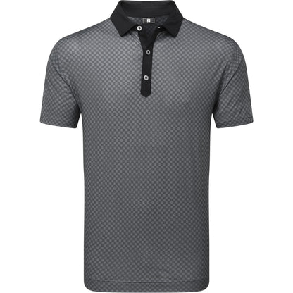 FootJoy Checker Print Lisle Riverbank, pánské golfové tričko