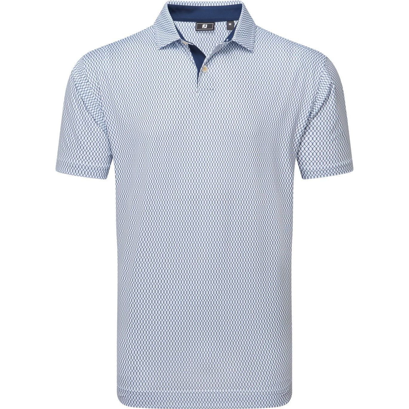 FootJoy Irongate Print Lisle Liberty, pánské golfové tričko
