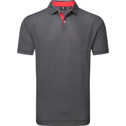 FootJoy Irongate Print Lisle Riverbank, pánské golfové tričko