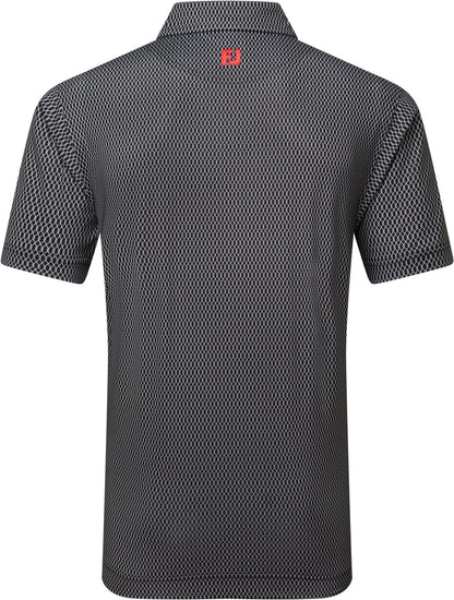 FootJoy Irongate Print Lisle Riverbank, pánské golfové tričko