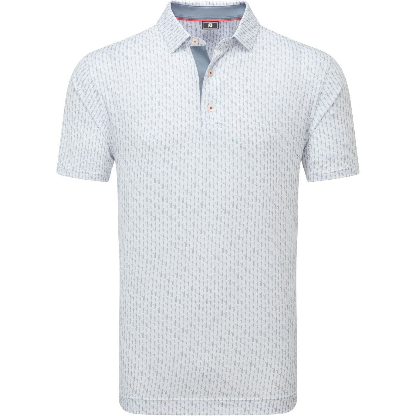 FootJoy Figure Print Lisle Riverbank, pánské golfové tričko