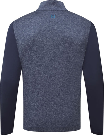 FootJoy Tonal Heather Chill Out, Navy, pánská golfová mikina