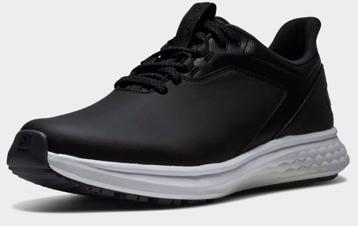 FootJoy Pulse, Black, Black, White, men's golf shoes