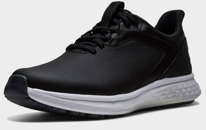 FootJoy Pulse, Black, Black, White, men's golf shoes