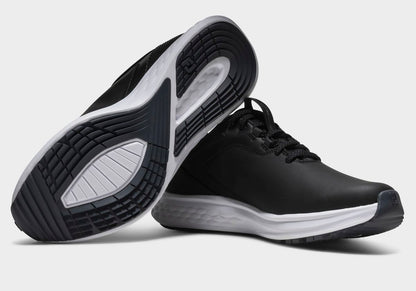 FootJoy Pulse, Black, Black, White, men's golf shoes