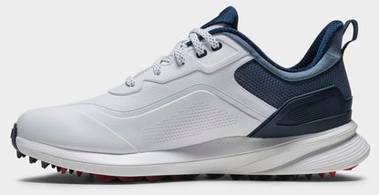 FootJoy Pro SL Wide, White, Blue, Red, men's golf shoes