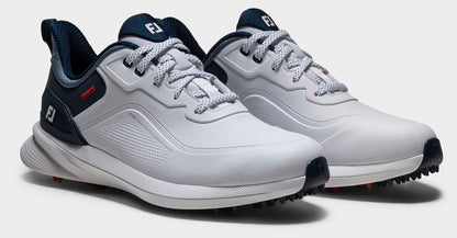 FootJoy Pro SL Wide, White, Blue, Red, men's golf shoes