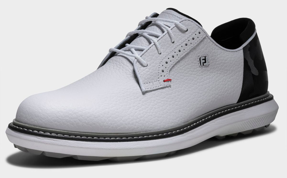 FootJoy Traditions SL, White, Black, Red, pánské golfové boty