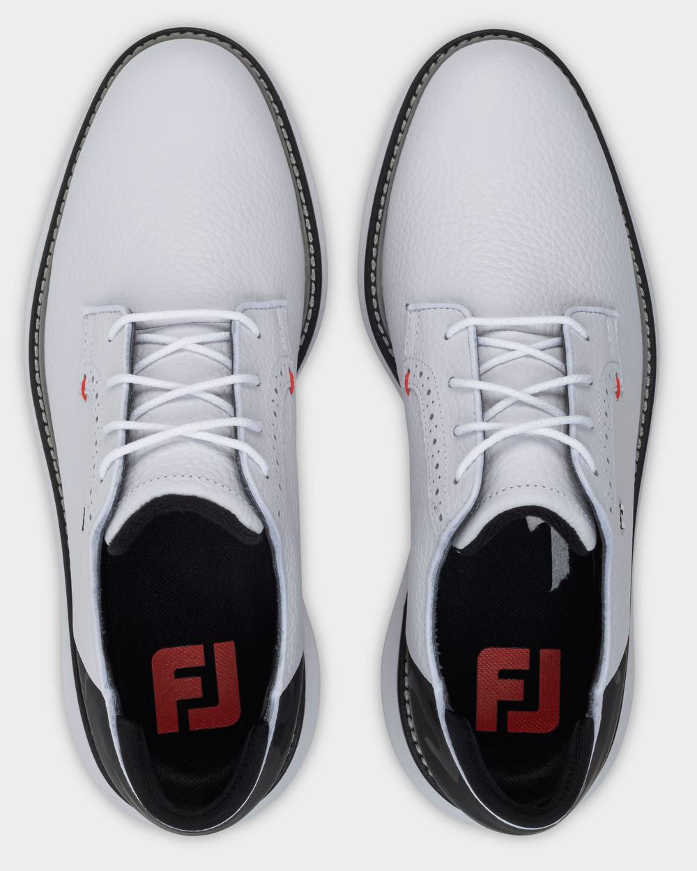 FootJoy Traditions SL, White, Black, Red, pánské golfové boty