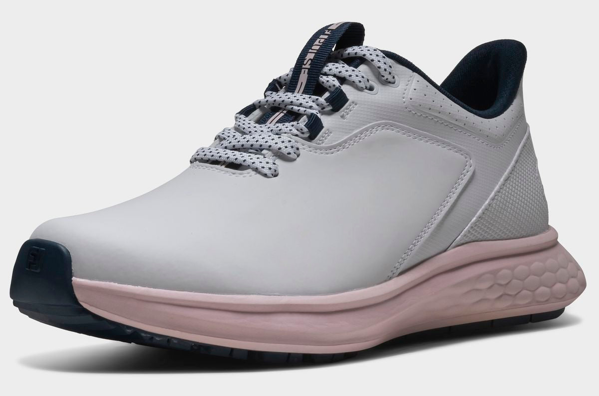 FootJoy Pulse Ladies, White, Navy, Pink, dámské boty na golf