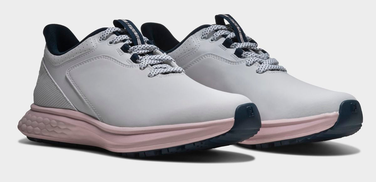 FootJoy Pulse Ladies, White, Navy, Pink, dámské boty na golf