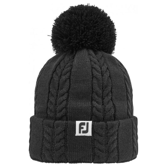 FootJoy Cable Knit Bobble, Grey, dámská