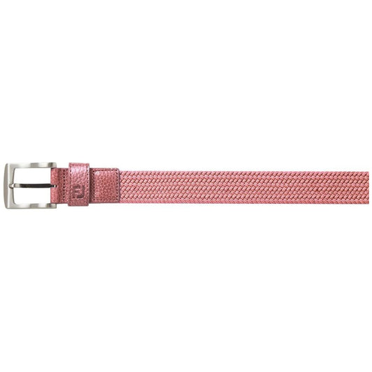 FootJoy Cape Braided Belt, Pink, Regular