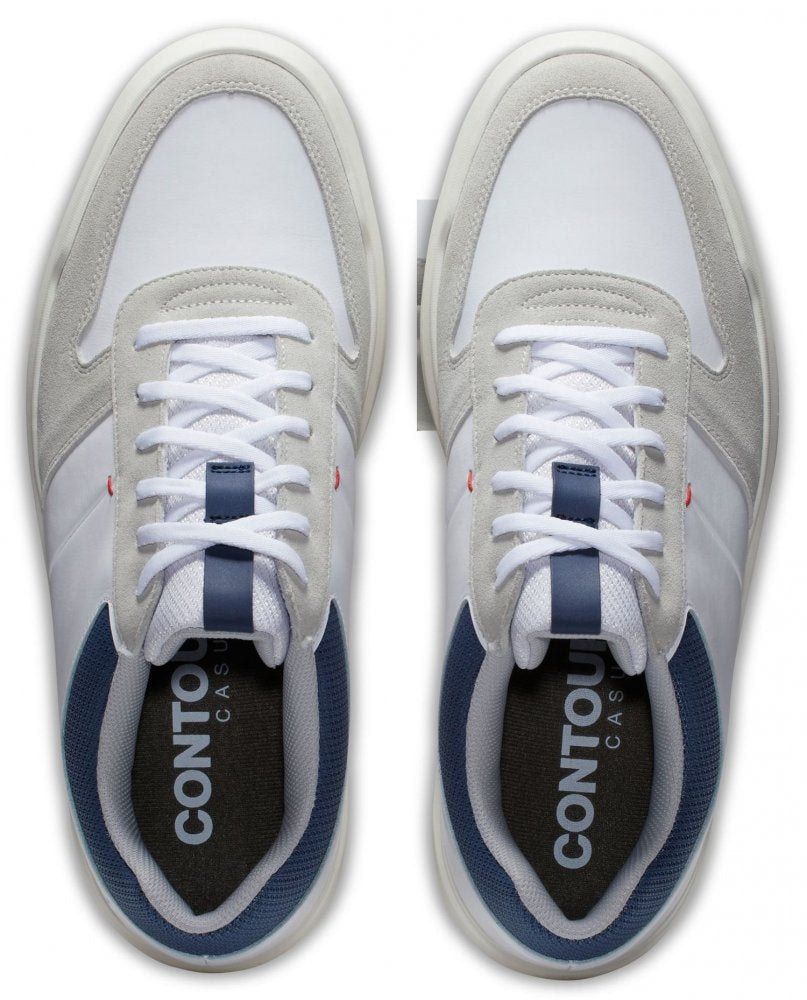 FootJoy Contour Casual, White, Navy, Grey