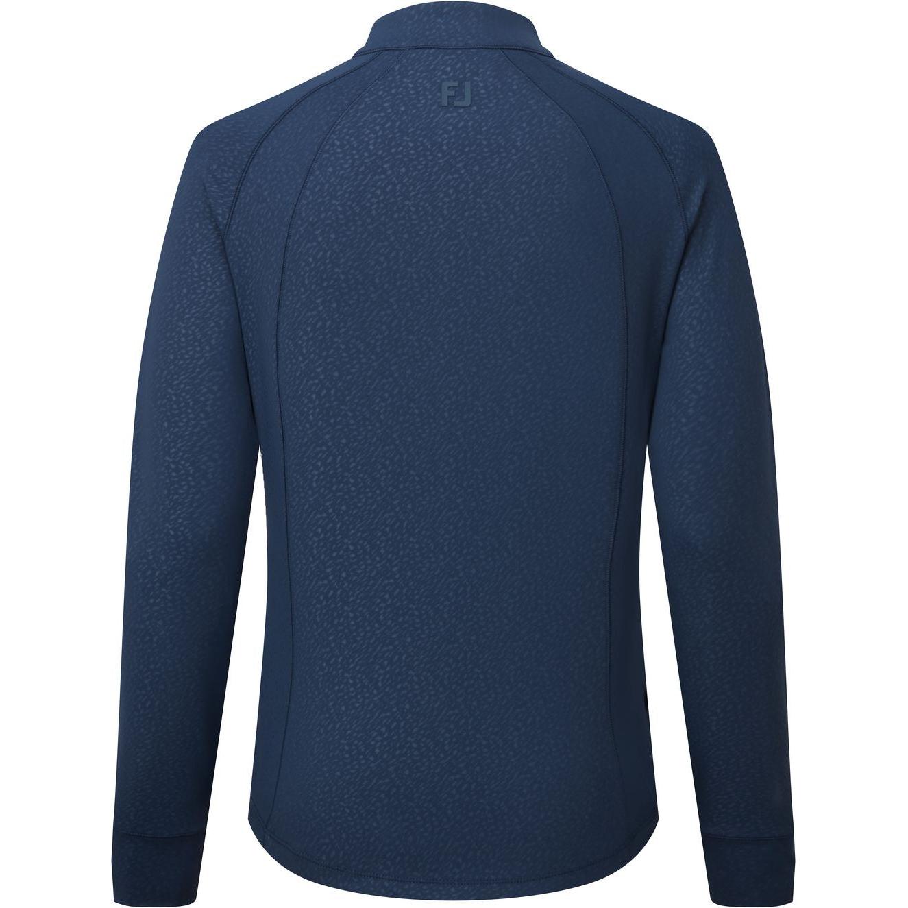 FootJoy Embossed Full Zip, Navy, dámská golfová mikina