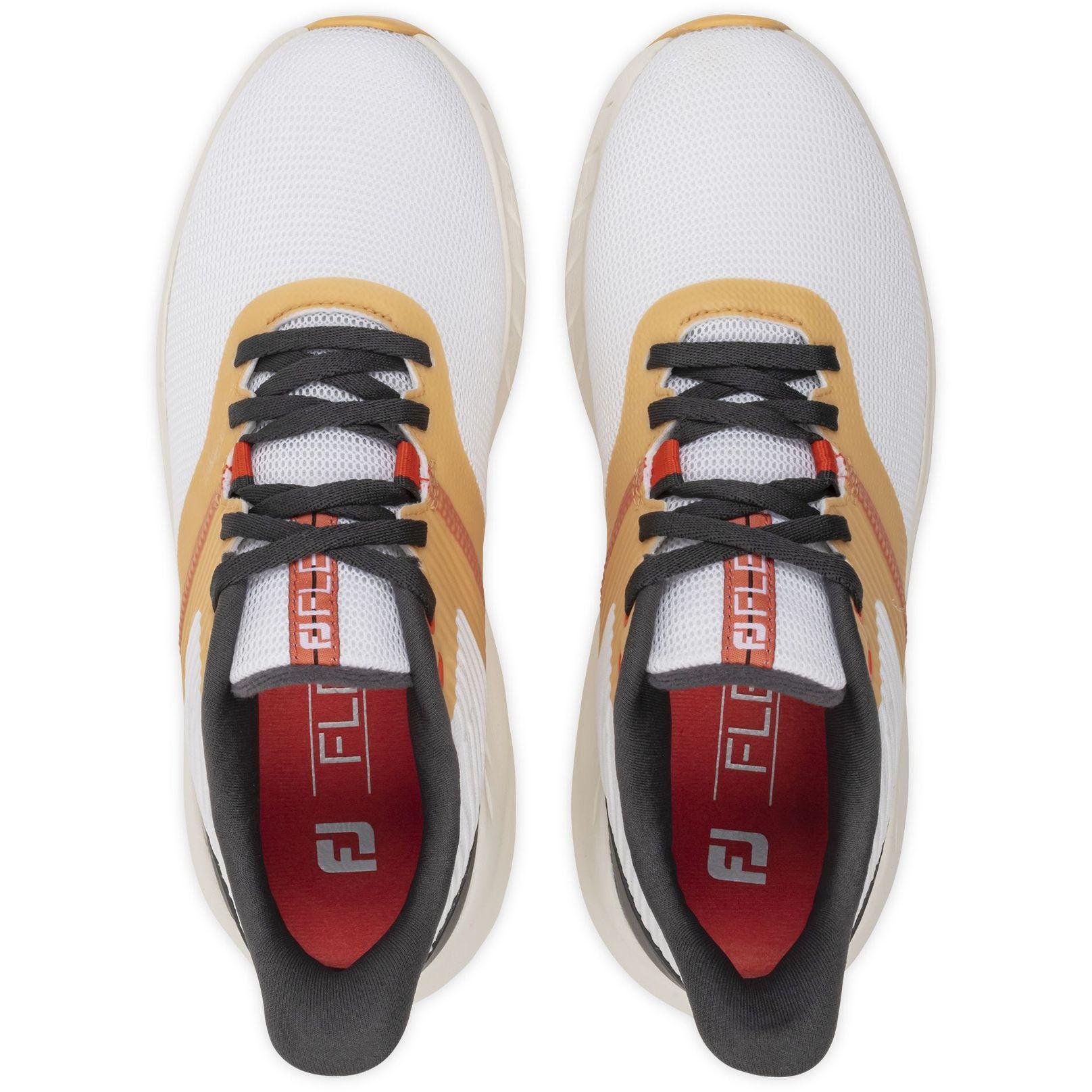 FootJoy Flex, White, Pink, Orange, letní dámské golfové boty