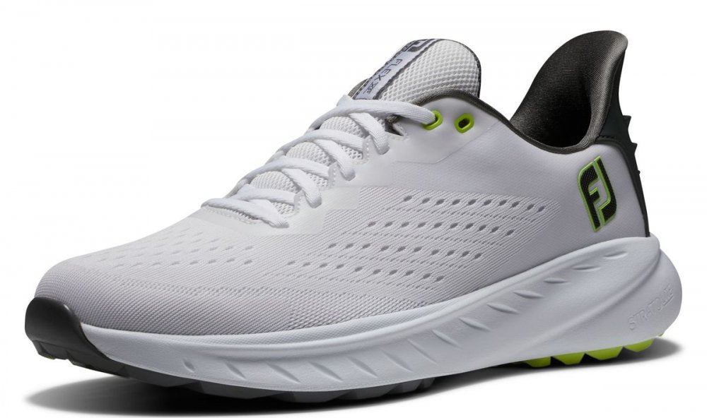 FootJoy Flex XP, White, Black, Lime, bez spikové